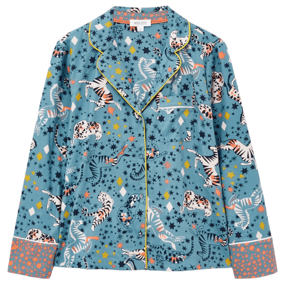 White Stuff Nina Organic Cotton Pyjama Shirt